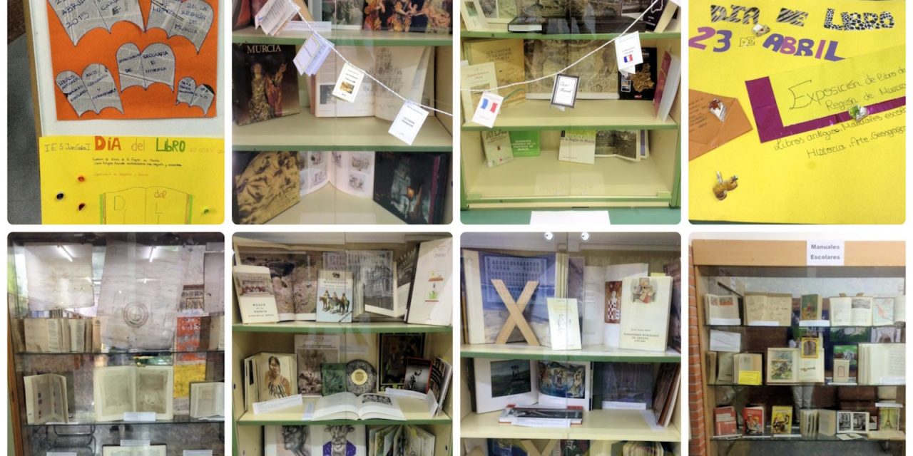 Exposición de libros cedidos por la Biblioteca Regional y particulares, con motivo del Día del Libro y homenaje a Aurora Gil