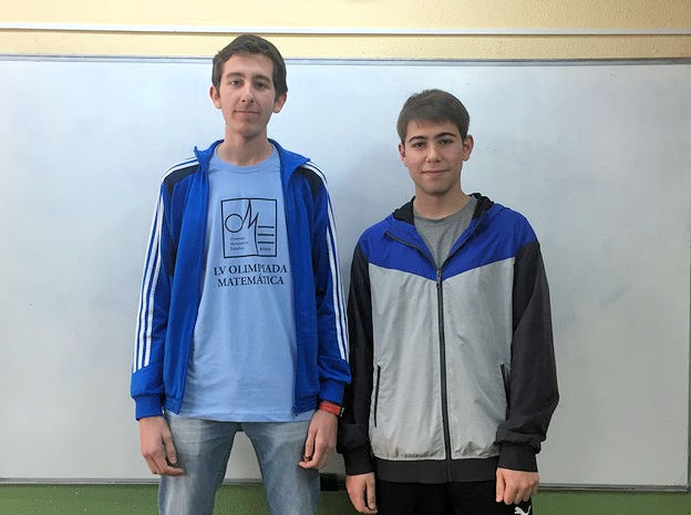 Dos premios para alumnos del IES Juan Carlos I en la LV Olimpiada Matemática Española
