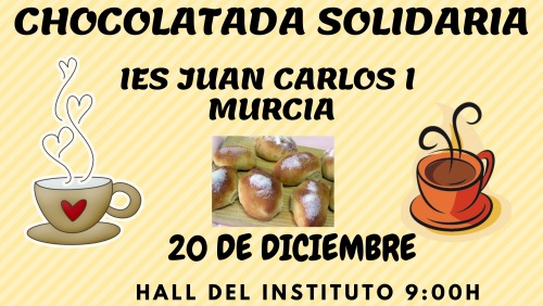 Chocolatada solidaria en el IES Juan Carlos I