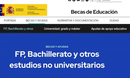 Convocatoria de becas MEC para Bachillerato y Formación Profesional, curso 2023-24