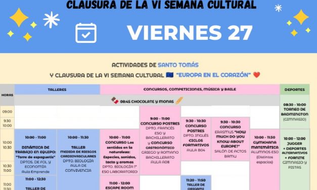 Imágenes y reseñas de las actividades de la VI Semana Cultural